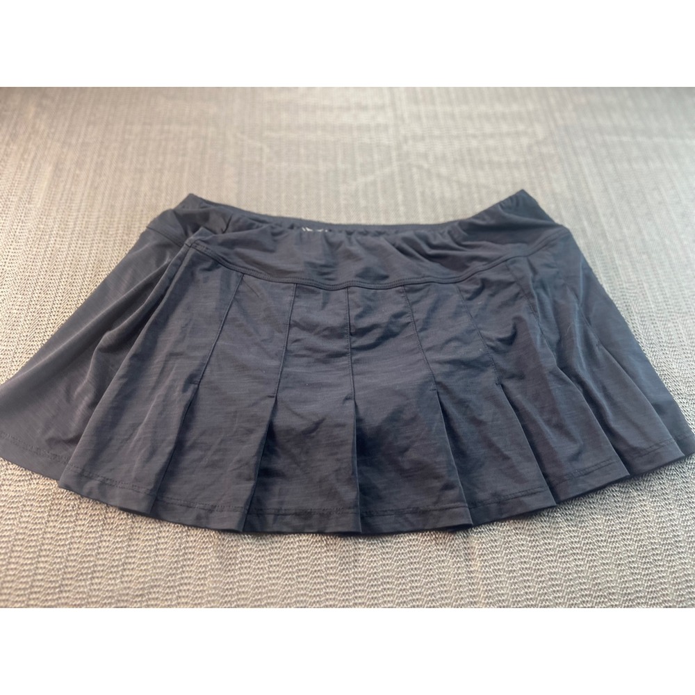 EleVen by Venus Williams Charcoal Grey Pleated Tennis Skort Womens Large USA